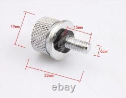 Rear Fender Seat Bolt Tab Screw Mount Knob Cover Nut Kit For 86+ Harley Davidson