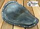 Rich Phillips Black Distressed Motorcycle Seat Harley Chopper Bobber Sportster