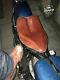Rich Phillips Leather Board Track Motorcycle Seat Chopper Bobber Harley Davidson