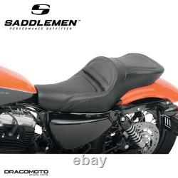 SEAT SADDLEMEN ExplorerT Harley 807-11-029 2-Up Seat Black GelCoreT