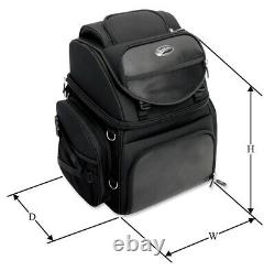 Saddlemen BR3400 Tactical Back Seat or Sissy Bar Bag Travel Luggage Harley