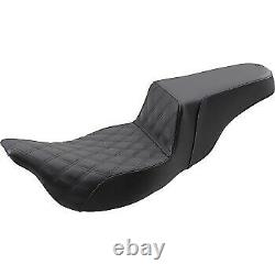 Saddlemen Black Extended Reach Step-Up Seat for 08-20 Harley Touring