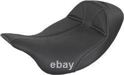 Saddlemen Dominator Low Solo Seat In Black For Harley Davidson