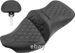 Saddlemen Heated Roadsofa Lattice Seat For Harley Davidson FLHR 1584 2008 Black
