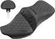 Saddlemen Heated Roadsofa Lattice Seat For Harley Davidson Flhr 1584 2008 Black