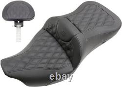 Saddlemen Heated Roadsofa Lattice Seat For Harley Davidson FLHR 1584 2008 Black
