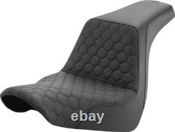 Saddlemen Honeycomb Step Up Seat For Harley Davidson FLSB 1750 2018-2024 Black