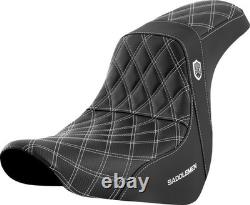 Saddlemen Pro Series SDC Perf. Grip Seat White For Harley Davidson FLSB-75CM