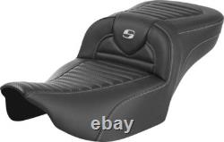 Saddlemen Roadsofa Extended Reach Seat For Harley Davidson FLHX 1923 2024 Black