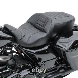Seat for Harley CVO Street Glide 15-23 comfort seat Craftride TG3 black