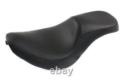 Smoothie Saddle Seat Black Naugahyde fits Harley-Davidson