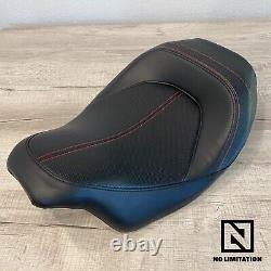 Solo Red Stitch Rider/Driver Seat Saddle for 08-23 Harley-Davidson Touring CVO