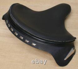 Solo Seat Bobber De Luxe Police Style, Genuine Leather Black, Harley Davidson