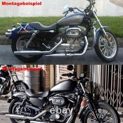Solo seat for Harley-Davidson Sportster XL 883 1200 Custom 2004-2020 Tuck + Roll