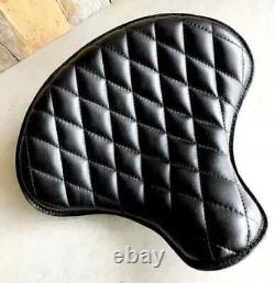 Spring Tractor Seat Diamond Stitched Leather Fit For Harley Davidson Indian