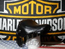 Super Rare! 2000-2003 FLSTS Heritage Springer Rider Seat WITH FRINGE! LIKE NEW