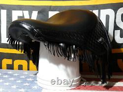 Super Rare! 2000-2003 FLSTS Heritage Springer Rider Seat WITH FRINGE! LIKE NEW