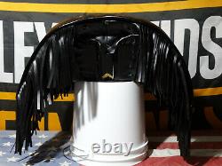 Super Rare! 2000-2003 FLSTS Heritage Springer Rider Seat WITH FRINGE! LIKE NEW