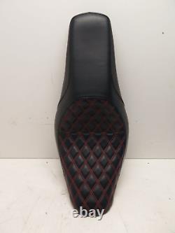 Two Up Diamond Stitch C. C Rider Seat for Harley-Davidson 18-22 FLDE, FLHC, FLSL