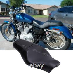 Two-Up Driver Passenger Seat For Harley Davidson Sportster 883 1200 2005-2013