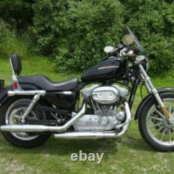 Two-Up Seat Front & Rear Side Saddle For Harley Davidson Sportster XL883 1200