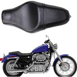 Two-Up Seat Passenger Driver Saddle For Harley Davidson Sportster XL883 1200