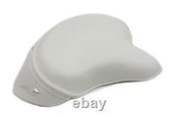 White Leather Police Style Solo Seat fits Harley-Davidson