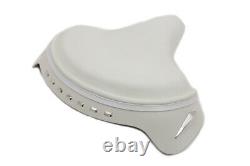 White Leather Police Style Solo Seat fits Harley-Davidson