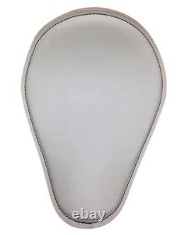 White Leather Spring Solo Motorcycle Seat Harley Davidson Sportster leather seat